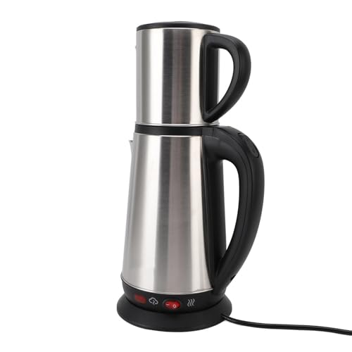 Bouilloire électrique turque et théière double inox 1L/2L - 4