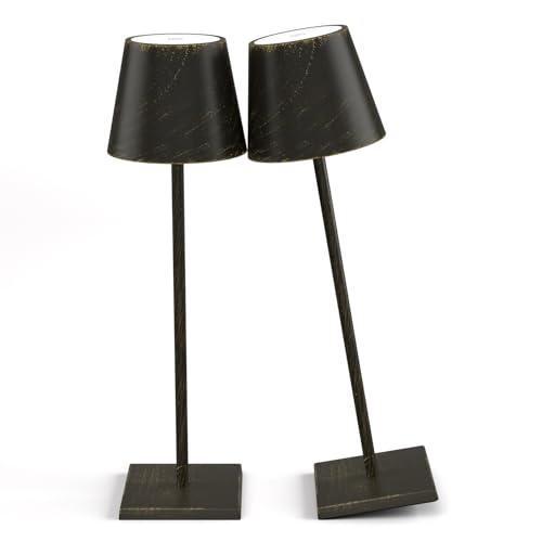 Aoceley 2-Pack Rechargeable Table Lamps Led Cordless Table Lamp 3W 5500Mah Battery Operated Table Light Stepless Dimmable Portable Table Lamp For Restaurant/Table/Bedroom/Outdoor cover