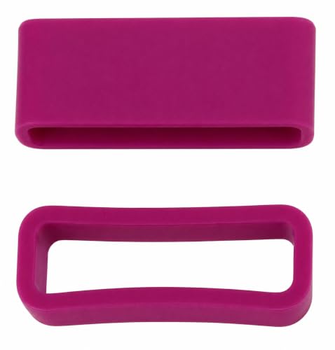 Image of Dreamy 22mm Silicone Smart Watch Strap Loops /Keepers Holder Retainer Loop Replacement - color Watch Band Loop (Pack of 2)