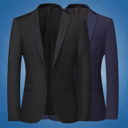 Men's Professional Slim Fit Blazer - Solid Color Business Jacket for Work, Wedding & Formal Occasions3