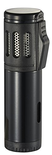 Visol Artemis Triple Torch Flame Butane Refillable Cigar Lighter (Black) #TOP1