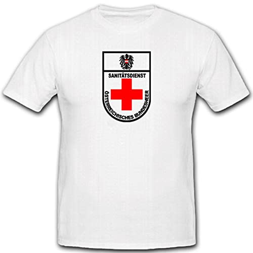 T-shirt avec inscription allemand Sani Sanity Services blanc vêtement homme
