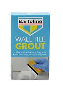 Bartoline Waterproof Wall Tile Grout Powder 500g – Fast-Setting, Bright White, Interior & Exterior Use