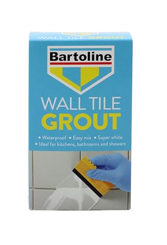 Bartoline Waterproof Wall Tile Grout Powder 500g – Fast-Setting, Bright White, Interior & Exterior Use
