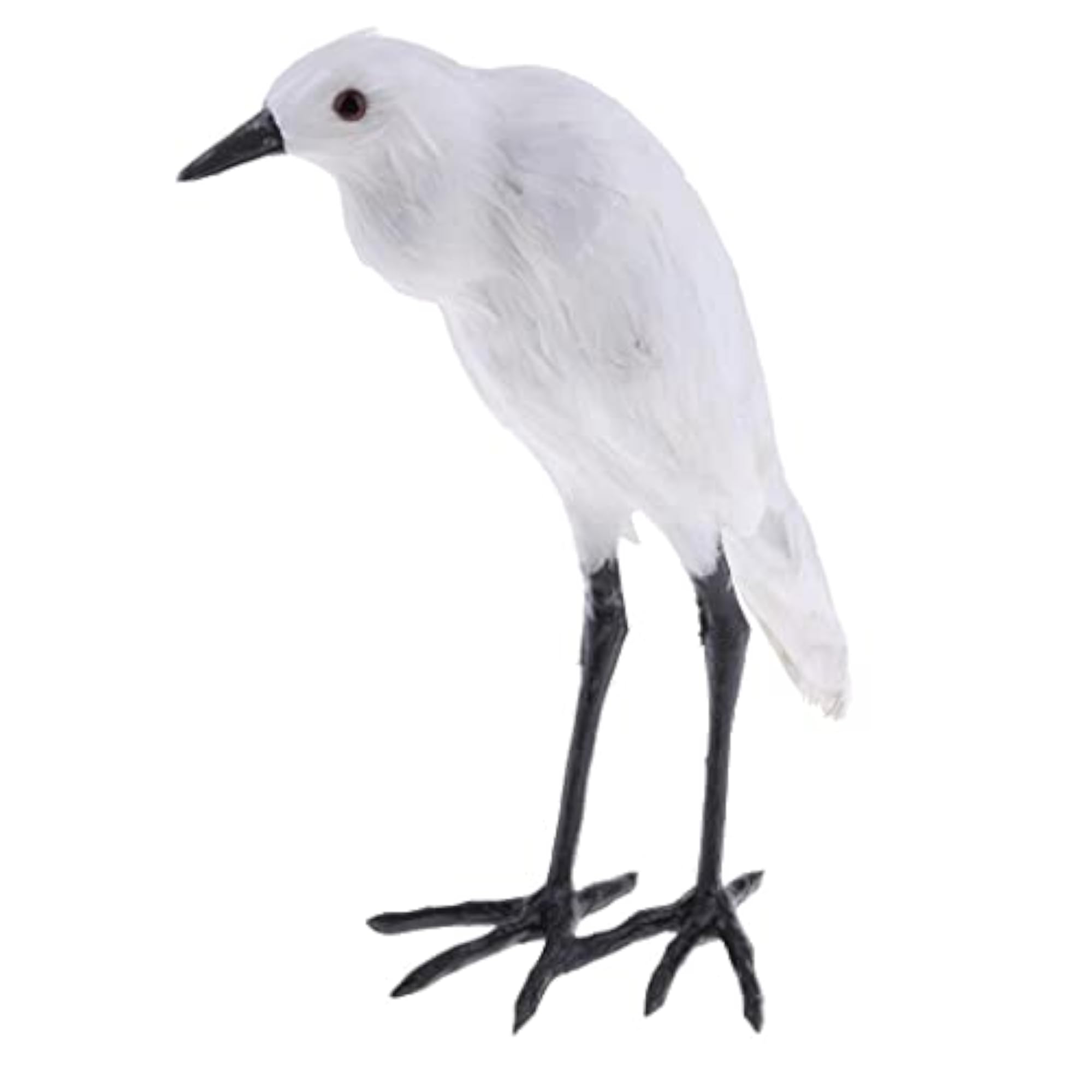 Artificial Egret Taxidermy Garden Home Decor Ornament