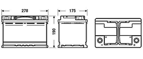 EXIDE EL700 EFB Autobaterie/Starterbatterie 70Ah 12V 760A EFB DIN/ISO L3