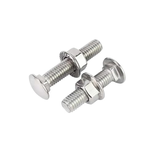 Tornillo de carro de acero inoxidable 304/Perno de puente combinado semicircular de cabeza pequeña GB12 M3 M4 M5 M6 M8 M10 M12(20set M5x14)