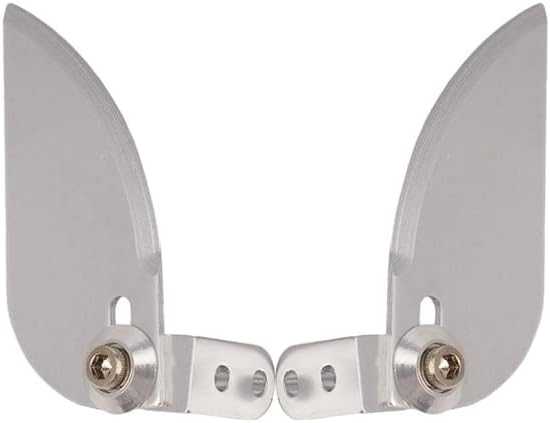 4X Rc Model Boat Turn Fins Adjustable Aluminum Water Knife for Feilun Ft012 Refit - (Color: Silver)