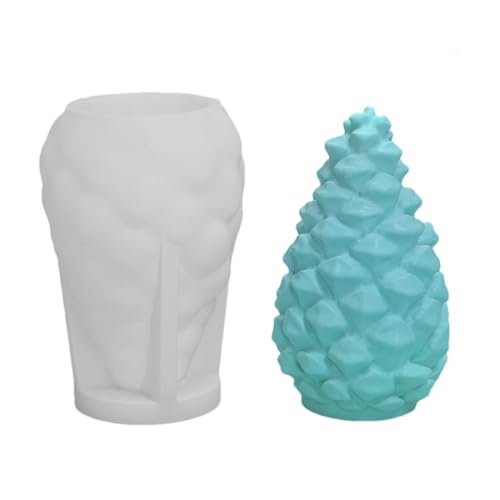 Pine Cone Mold for Candle Making - Christmas Pinecone Soap Clay Mold - Silicone Soap Clay Mold, Home Making Mold for Handmade Candle Soap