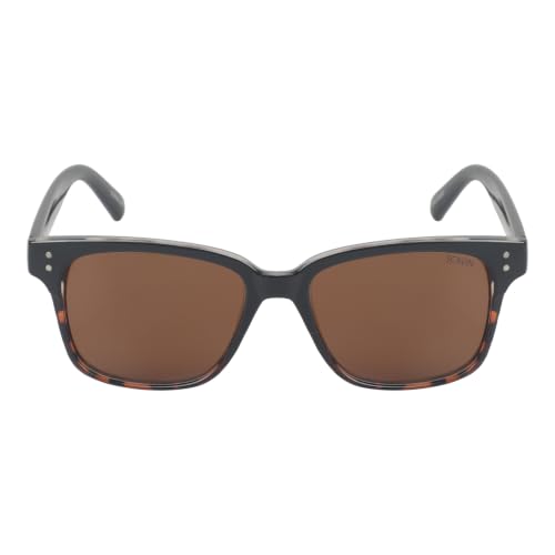 Image of Fueel Polarized wayfarer Sunglasses for Men & Women | UV Protected Retro Half Frame Sunglasses | Lightweight Stylish Black Frame