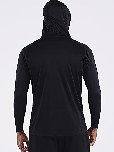 Image of NELEUS Men's Dry Fit Athletic Shirt Workout T-Shirt | Long Sleeve Shirts for GYM