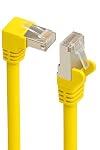 AmzNet – AmzNet Cat 6 LAN Winkelkabel 90° 5,0 Meter gelb – S/FTP PIMF