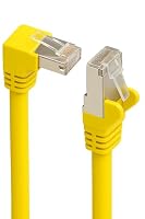 AmzNet – AmzNet Cat 6 LAN Winkelkabel 90° 5,0 Meter gelb – S/FTP PIMF