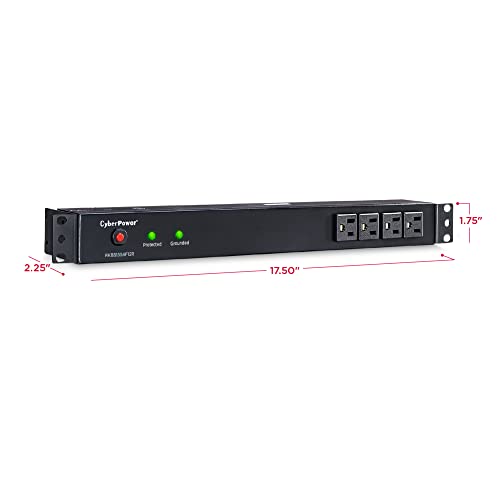 Cyberpower Rkbs15S4F12R Rackbar Surge Protector, 120V/15A, 16 Outlets, 15 Foot Power Cord, 1U Rackmount #TOP5