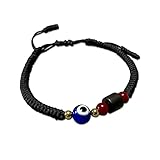 LADY Wan Handmade Evil Eye Bracelet for Men Women 1Pcs -Black