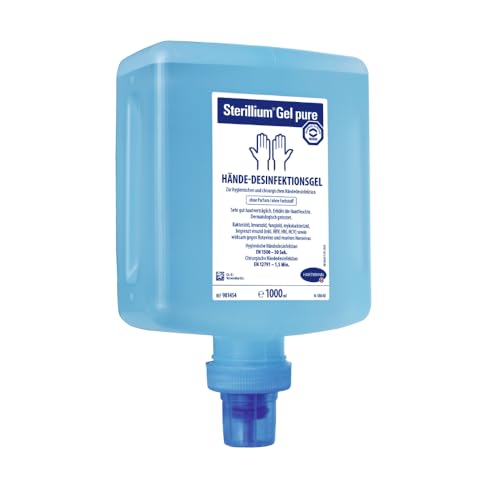 Sterillium Gel pure Händedesinfektion 10 x 1000 ml Überkopf-Flasche für Spender