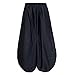 Women Pant Capris High Waist Solid Black White Lantern All Match Long Female Trousers