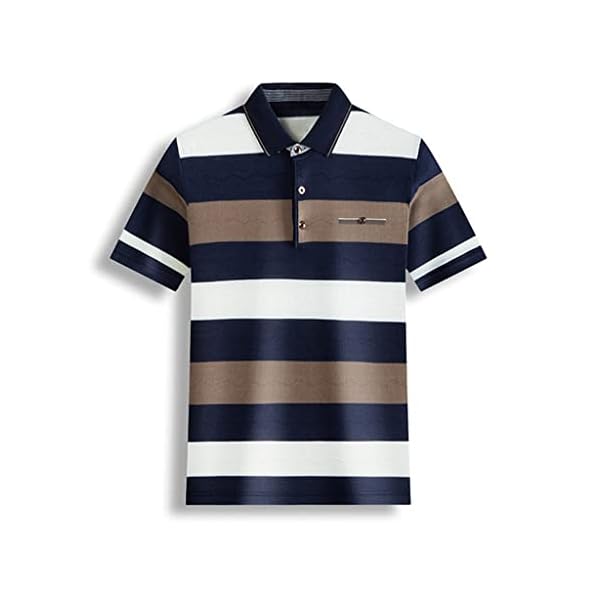 JSEIAJB Men's Lapel Color Matching T-Shirt Simple T-Shirt Spring Men's Clothing