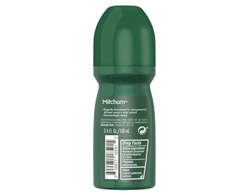 Mitchum Invisible Anti-Perspirant & Deodorant Roll-On, Unscented 3.4 oz miniatura 3