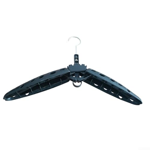 Cuidado de equipo de buceo Innovador colgador plegable para traje de neopreno drenaje rápido y fácil de usar (negro)