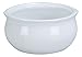Yanco OS-12-P Onion Soup Crock, 12 oz Capacity, 4.25" Diameter, 2" Height, Porcelain, Super White Color, Pack of 24