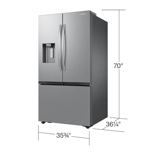 SAMSUNG RF32CG5900SR RF32CG5400SR 3-Door Fridge, Fingerprint Resistant Stainless Steel on Fridge.com
