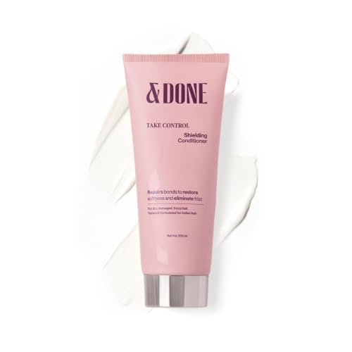 Image of &Done Anti Frizz Conditioner | Deep Conditioned Frizz Controlled Hair For 48 hrs | For Dry & Frizzy Hair | Powered By Olive Squalane & Vitamin E| Repairs Bonds & Controls Breakage| Compatible with Chemically Treated Hair | SLS & Paraben Free | 200ml