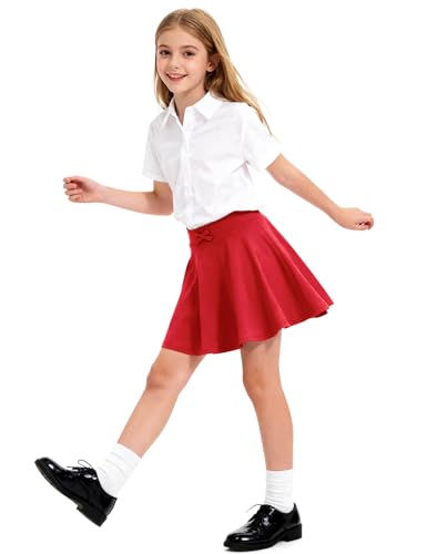 Image of BOOPH 2 Pack Girls Skirts Toddler Athletic Uniform Skorts with Pockets