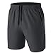 HMIYA Herren Sport Shorts Kurze Hose Schnell Trocknend Sporthose Leicht mit Reißverschlusstasche(Dunkel...