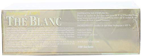 Uncle Lee'S Tea 0778332 Organic White Tea 100 Bags thumb #5