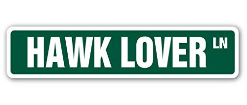 Inga Yard Street Signs   Señal de 4 x 16 Pulgadas con Texto en inglés Hawk Lover Street