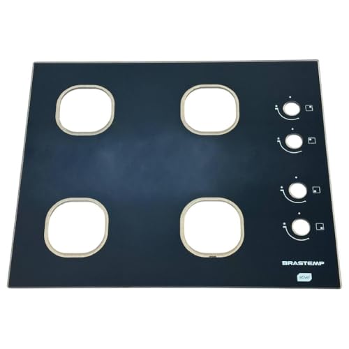 Mesa Tampo Vidro Fogão Cooktop 4 Bocas Brastemp BDD61AE