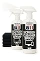 16oz Screen Cleaning Kit with Spray and Micro-Fibre Cloth Wipe (1 Pack) for Computer Screens, Laptops, iPads & Phones; Touchscreen Electrics Cleaner to Erase Dust or Fingerprints