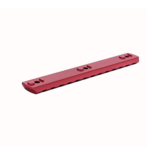 TuFok Low Profile Keymod Rail Section Aluminum((13-Slot RED) - Thumbnail 3