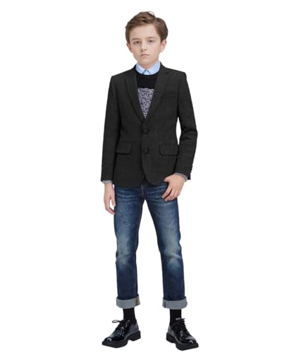 Tweed Herringbone Boys Blazer Classic Jacket for Boy Casual Jacket Formal Tweed Patterned Sport Coat2