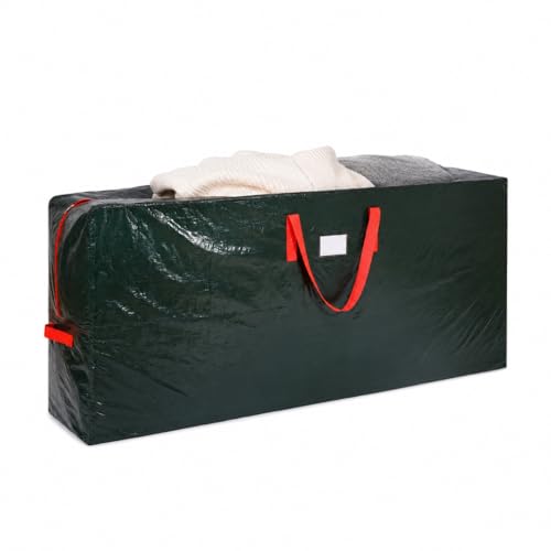 KRYSTY Christmas Tree Storage Bag - Fits Up to 9 Ft Xmas Holiday Tree, Zippered Bag, Carry Handles, Durable Waterproof Material, Protects Against