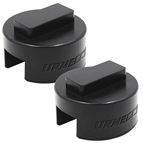 Universal BMW & Mini Jack Adapter - Slotted Rubber Square Polyurethane Jack Pad Frame Rail Protector (2 Pack)
