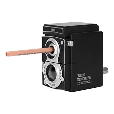 durable Mechanical Pencil Sharpener Innovative Manual Pencil Sharpening Tool Camera Design School Stationery Cover