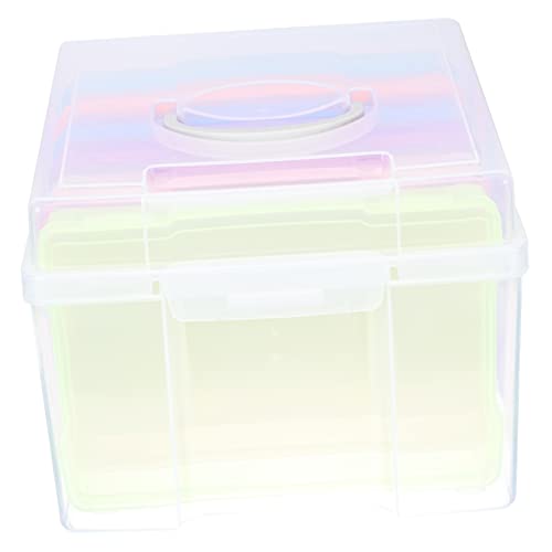 DOITOOL Card Box Organizer Greeting Card Storage Small Object Organizer Household Photo Case