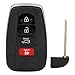 ALEGE Keyless Entry Remote Car Key Fob Fits for 2019-2021 for Toyota for Avalon 2.5L 2019-2021 for Toyota for Avalon 3.5L 2 PCS 4 Buttons 314.3MHZ