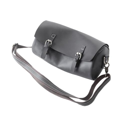Sac bandoulière unique élégant en PU gris au fini rétro raffiné pour homme