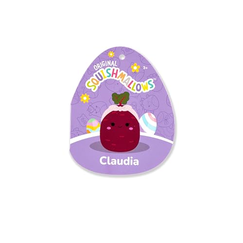Image of Squishmallows Original 14in Claudia The Purple Beet with Pink Headband - Official Jazwares Plush (Large)