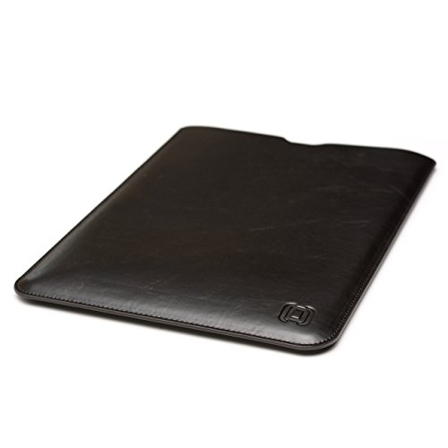 Dockem Executive Sleeve For Ipad Pro 12.9 (2015 & 2017): Premium Dark Brown Synthetic/Vegan Leather Lined With Soft Microfiber Felt: Slim, Simple, Slip-On Tablet Case #TOP1
