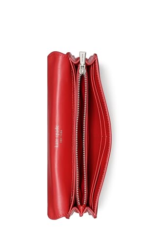 Image of kate spade new york Deco Wavy Smooth Leather Large Flap Wallet