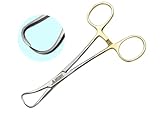 ARTMAN INSTRUMENTS Towel Clamp Backhaus Forceps 5' Gold Plated with Locking Mechanism Surgical Dental...