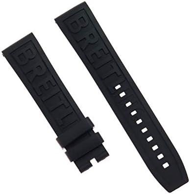 ROUHO Bracelet en Silicone pour Un Confort Respirant pour Breitling  Challenger Avenger 2 GMT-Noir 22mm : Amazon.fr: Montres