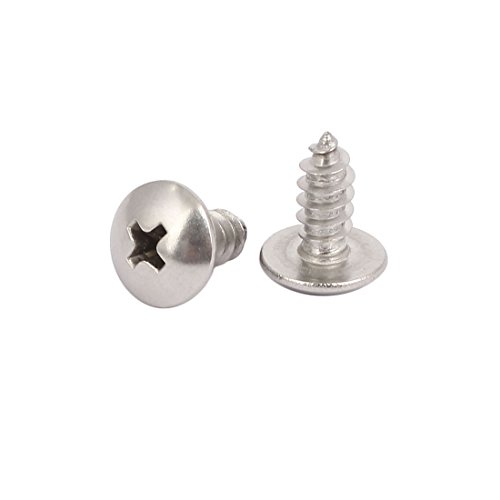 Tornillo autorroscante M5x12mm acero inoxidable 10 piezas miniatura 2
