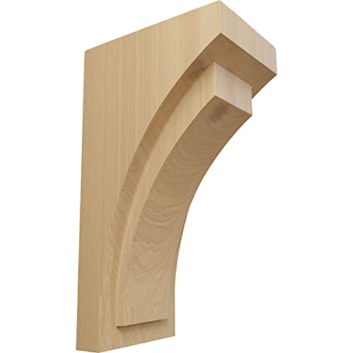 Buy 1 get 1 Ekena Millwork CORW05X07X14FECH-CASE-6 Jumbo Felix Wood Corbels, 5 1/2"W x 7 3/4"D x 14"H, Cherry
