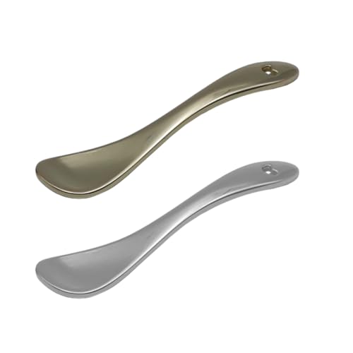Homoyoyo Cucchiaio per Crema Viso e Occhi in Lega di Zinco 3 Pezzi Spatola per Maschera Cosmetica, Accessorio Skincare per Applicazione Uniforme Pulita, per Cura della Pelle e Make-up