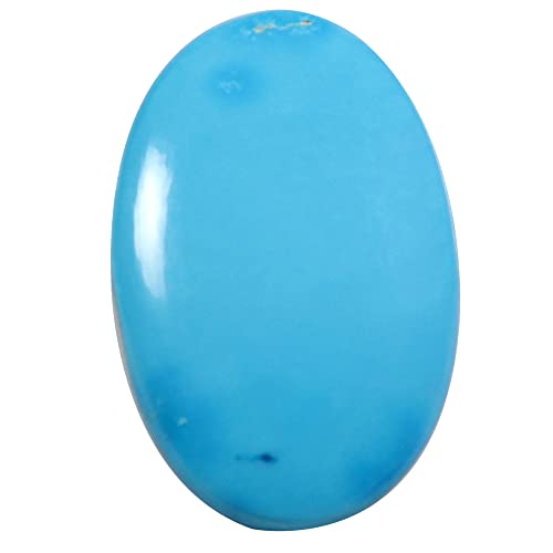 Magnésite turquoise ovale de 27 carats pour création de bijoux et lithothérapie